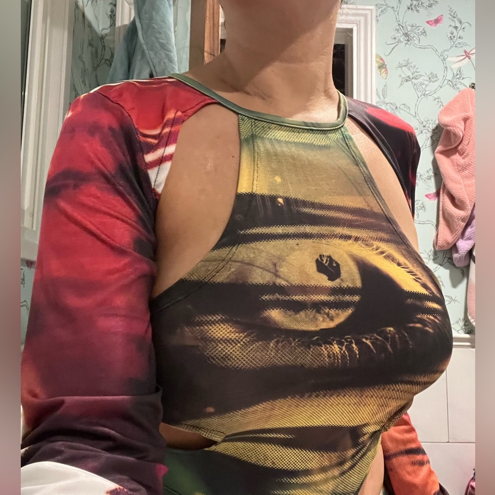 Jaded London Colorful Patterned Top